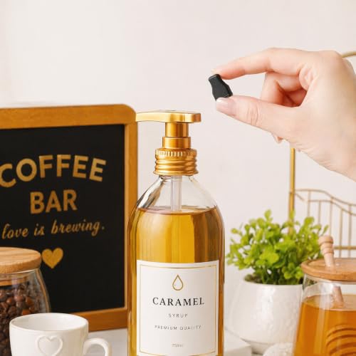 15-Pack Syrup Pump Tip Covers, Flexible Rubber Nozzle Caps for Coffee Bar