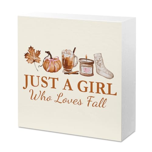 Love Fall Wooden Sign - Thanksgiving Decor Sign for Room & Home - Variation 1