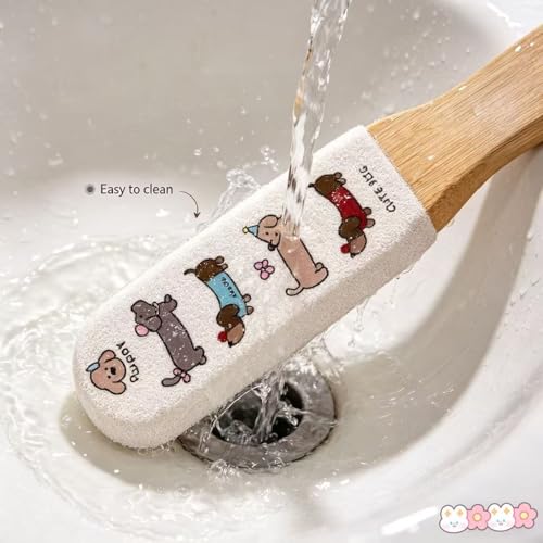 Foot File Callus Remover with Bamboo Handle & 120 Grit Pedicure Tool