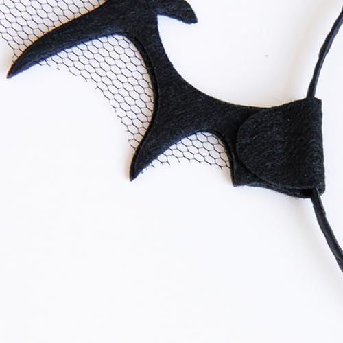 ZCMG 2 Pcs Halloween Bat Wing Headband Devil Horns Hair Hoops