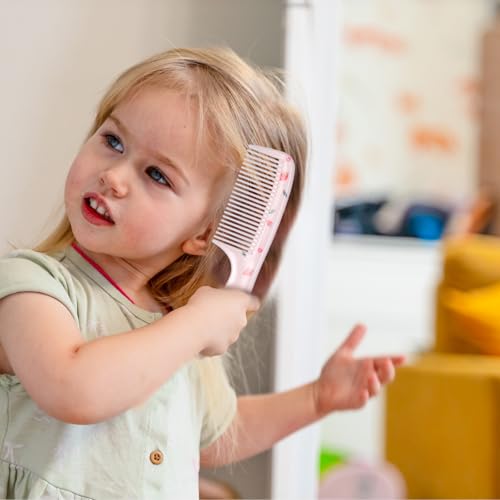 Larrel Toddler Hair Comb Set 2-Piece Pink Strawberry Anti-Static