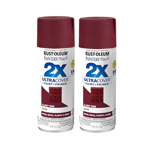 Rust-Oleum Painter's Touch 2X Ultra Cover Satin Spray Paint - Claret Wine