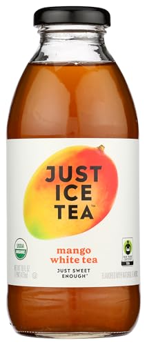 Organic Mango White Tea - Just Ice Tea, 16 Fl Oz