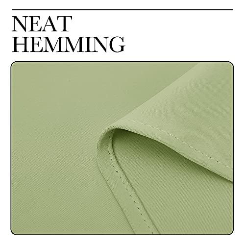 NICETOWN Light Sage Green Blackout Curtains 42"W x 63"L, 2 Panels