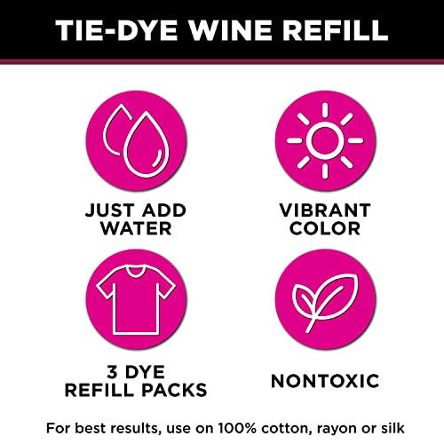 Tulip One-Step Tie-Dye Kit with 3 Refill Packs - Wine Color