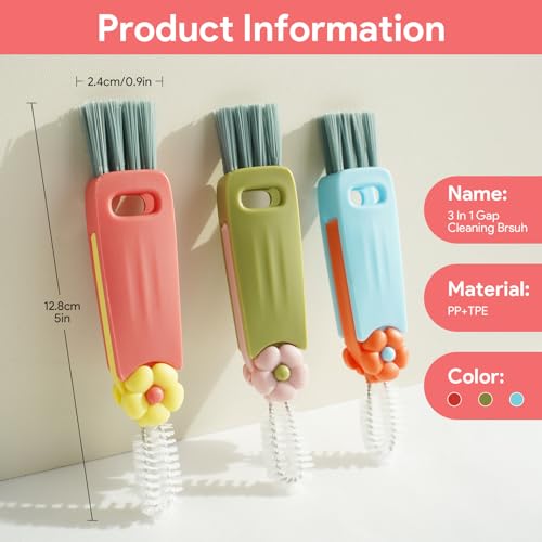 3-in-1 Cup Lid Cleaning Brush Set - Versatile Tool for Tight Spaces