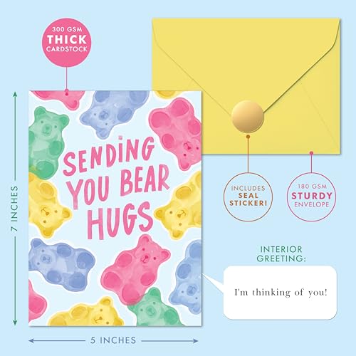 Sweetzer & Orange Get Well Card - Elegant 5x7 Card with Envelope