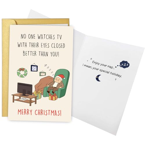 Funny Christmas Card for Men - Humorous Holiday Greeting