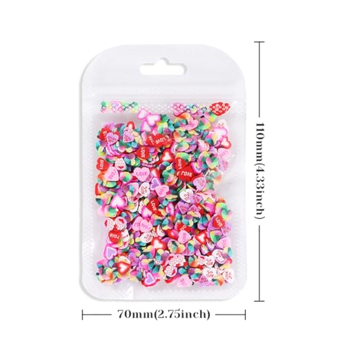 600Pcs Heart Nail Charms Resin Flat Back Rhinestones for Nail Art