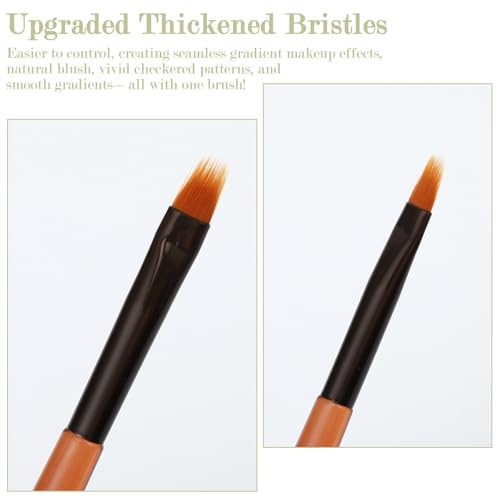 Xyembu 2PCS Ombre Nail Brush Set for Gradient Art and Fine Details