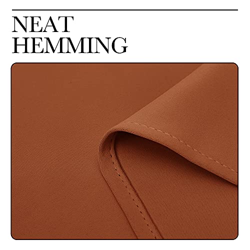 NICETOWN Burnt Orange Blackout Curtain Panel, 42x45 Inches