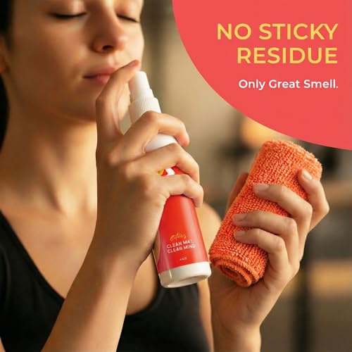 SwaytAway Fitness Mat Mist with Towel - Citrus, 4oz Travel Size