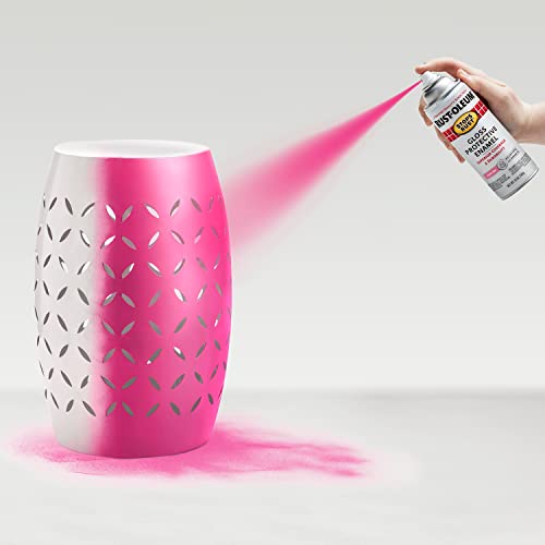 Rust-Oleum Stops Rust Spray Paint, Gloss Poppy Pink - 12 oz (Pack of 6)
