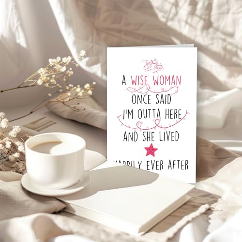 Funny Retirement Card for Women | Hilarious 'I'm Outta Here' Card