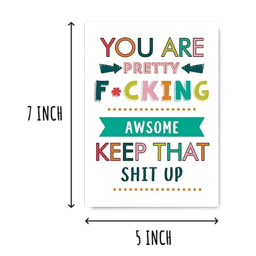 Funny Thank You Card - Hilarious Motivational Greeting Card