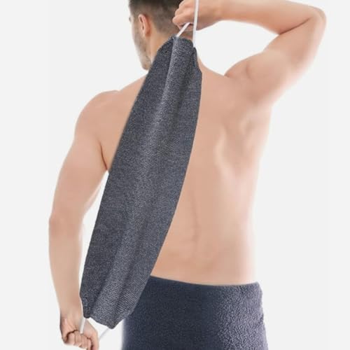 HAPINARY Exfoliating Bath Towel - Long Body Scrub Cloth for Shower
