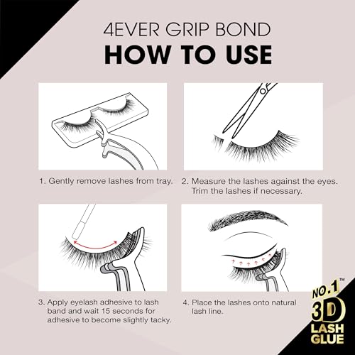 EBIN NEW YORK Grip Bond Eyelash Glue Black 0.17 oz