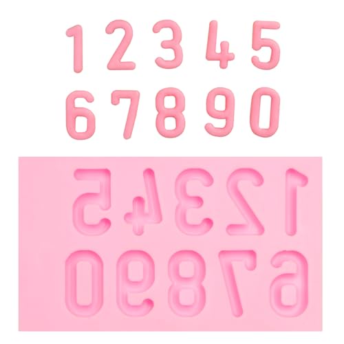 3D Silicone Number Molds 0-9 for Cake Decoration & Crafts