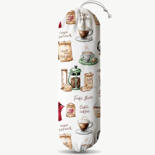 Reusable Plastic Bag Holder Dispenser for Kitchen & Pantry