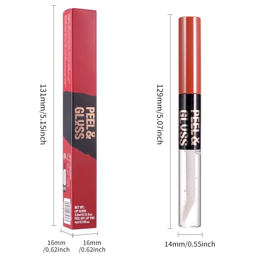 CoteMara Dual-Ended Peel-Off Liquid Lipstick and Clear Lip Oil