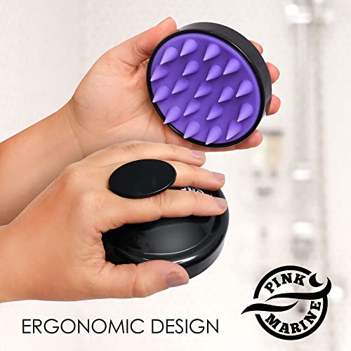 URBAN SOMBRERO Silicone Hair Scalp Massager & Shampoo Brush