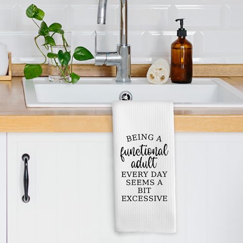 Funny Sarcastic Kitchen Dish Towels 16x24 Microfiber