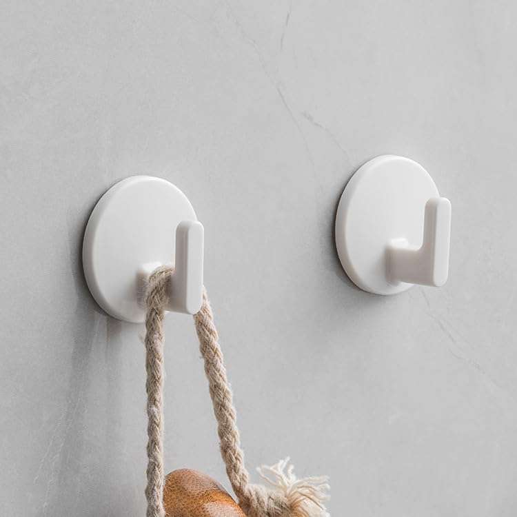 Lightstar 6-Pack Adhesive Wall Hooks - Drill-Free Hanging, 1.6 LB Capacity
