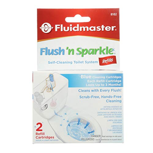 Fluidmaster Flush 'n Sparkle Automatic Toilet Bowl Cleaner Refills, 16 Pack
