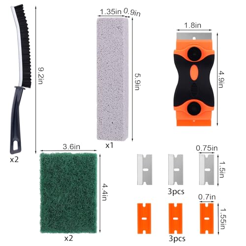 Palksky Heavy Duty Oven Cleaning Kit with Scraper & Brushes