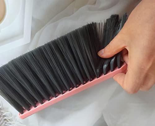 2-Pack Soft Bristle Bed Sheet & Counter Duster Brush - Non-Slip Handle