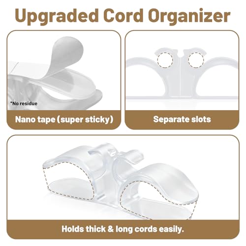 Cord Organizer for Kitchen Appliances - 8 Pack Rubber Holders