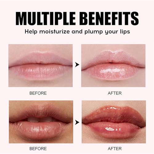 FYEBOO Hydrating Lip Oil Gloss - Non-Sticky Nourishing Lip Care Set A
