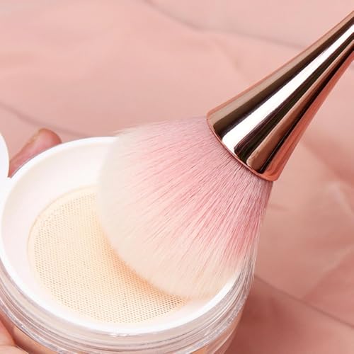 GANPUB Rose Gold Nail Art Dust Brush and Makeup Powder Tool