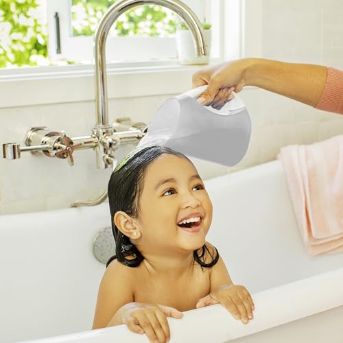 Munchkin Rinse Shampoo Bath Rinser Cup, Soft Rim for Babies & Toddlers, Grey