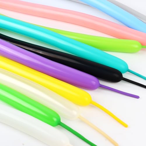100 Pcs 260 Latex Twisting Balloons for Animal Modeling & Party Decor