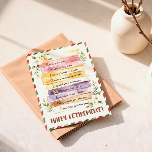 Happy Retirement Card for Teachers & Friends - 5x7