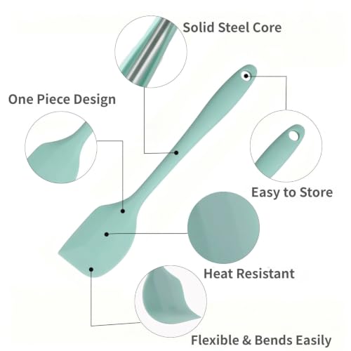 Headaze 7-Piece Silicone Spatula Set - BPA-Free, Heat Resistant