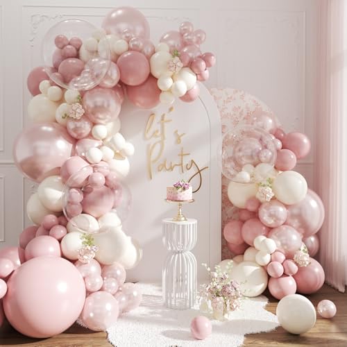 Dusty Pink Balloon Arch Kit - Light Pink Garland for Parties