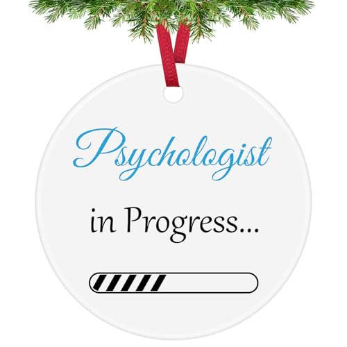 Psychologist in Progress Ceramic Ornament – Graduation Gift
