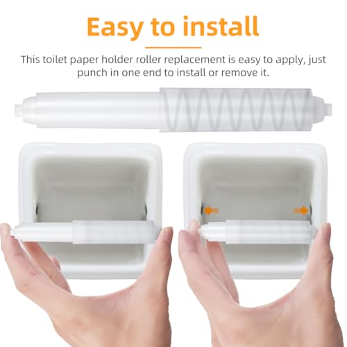 Zerodeko 10Pcs Universal Toilet Paper Holder Spring Roller Replacement Spindle