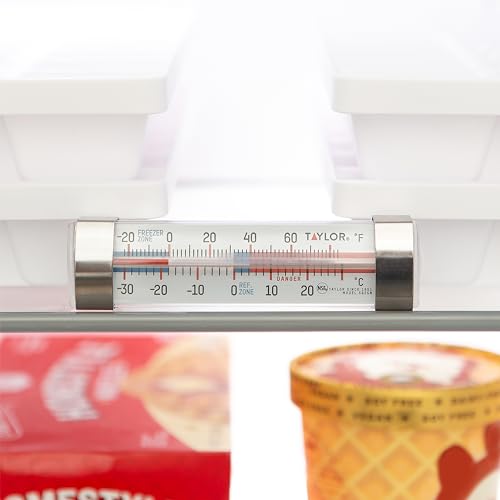 Taylor 2-Pack Refrigerator & Freezer Thermometers 5925N - Food Safe Monitoring