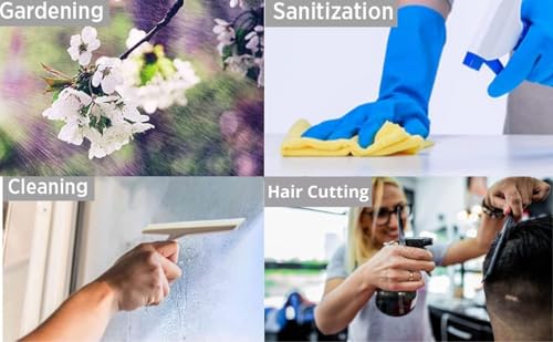 UrbAmerican 16.9 oz Adjustable Spray Bottle - BPA-Free PET Plastic Leak-Proof Blue Mister for Cleaning, Plants and Hair