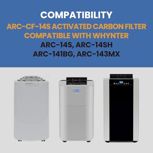 Pokin 2 Pack ARC-14S Activated Carbon Air Filters for Whynter Portable AC