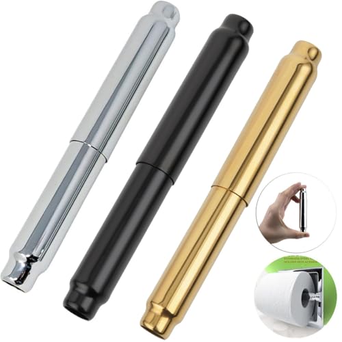 Stainless Steel Toilet Paper Holder Replacement Rod - Gold, 6.5" to 4.33"