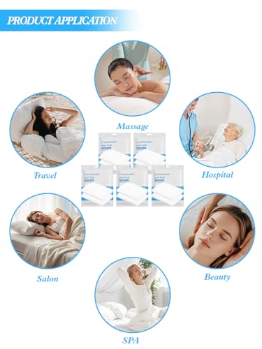 10-Pack Disposable Pillow Cases - Soft SMS Nonwoven Covers 20x31