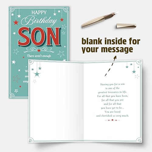 Heartfelt Birthday Card for Son - Meaningful Gift from Parents