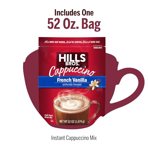 Hills Bros. French Vanilla Cappuccino Mix - 52 oz Instant Drink