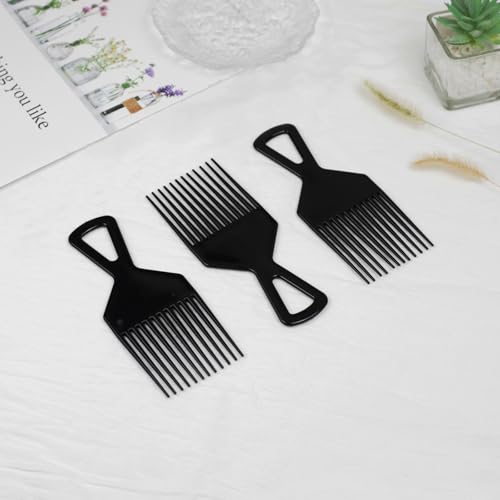 Zoolinn Afro Hair Pick Comb Set - 3 Pack Wide Tooth Styling Tools