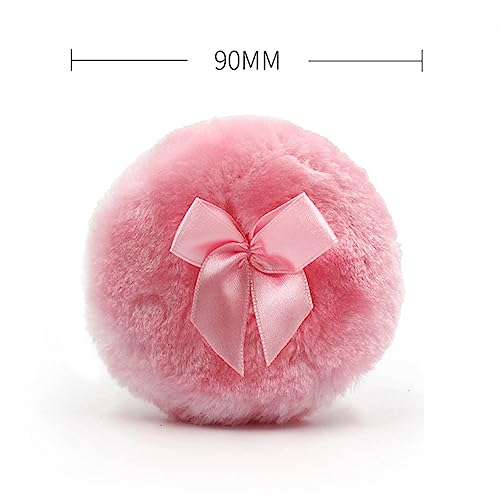 Luzen 4Pcs Ultra Soft Fluffy Powder Puffs Round Face & Body Makeup Sponge