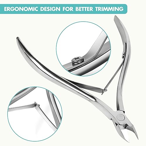 Kootinn 2-Pack Stainless Steel Cuticle Trimmer Professional Nippers